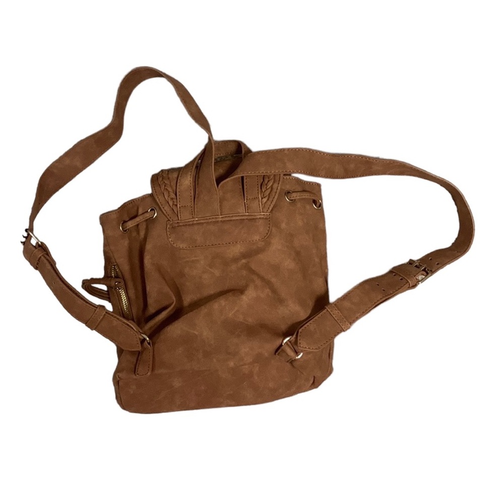 Mini Backpack Vegan Suede With Dangle - image 5